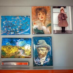 3 Van Gogh & 2 Other Oil Painting Art Museum Magnets Los Angeles!